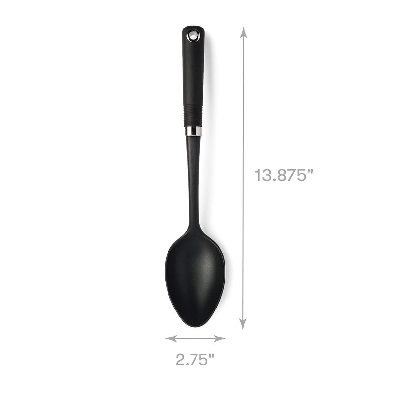 Cooking Light ملعقة طبخ خفيفة غير لاصقة، أداة مطبخ مقاومة للحرارة، آمنة للاستخدام في غسالة الأطباق، باللون الأسود - Image 5